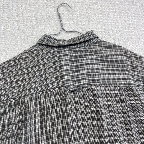 The North Face Button Up Gray Plaid Shirt Outdoors Hiking Shirt Mens ~XL *Read* - Picture 13 of 16
